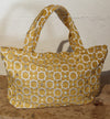Cabas Marrakech en brocard jaune