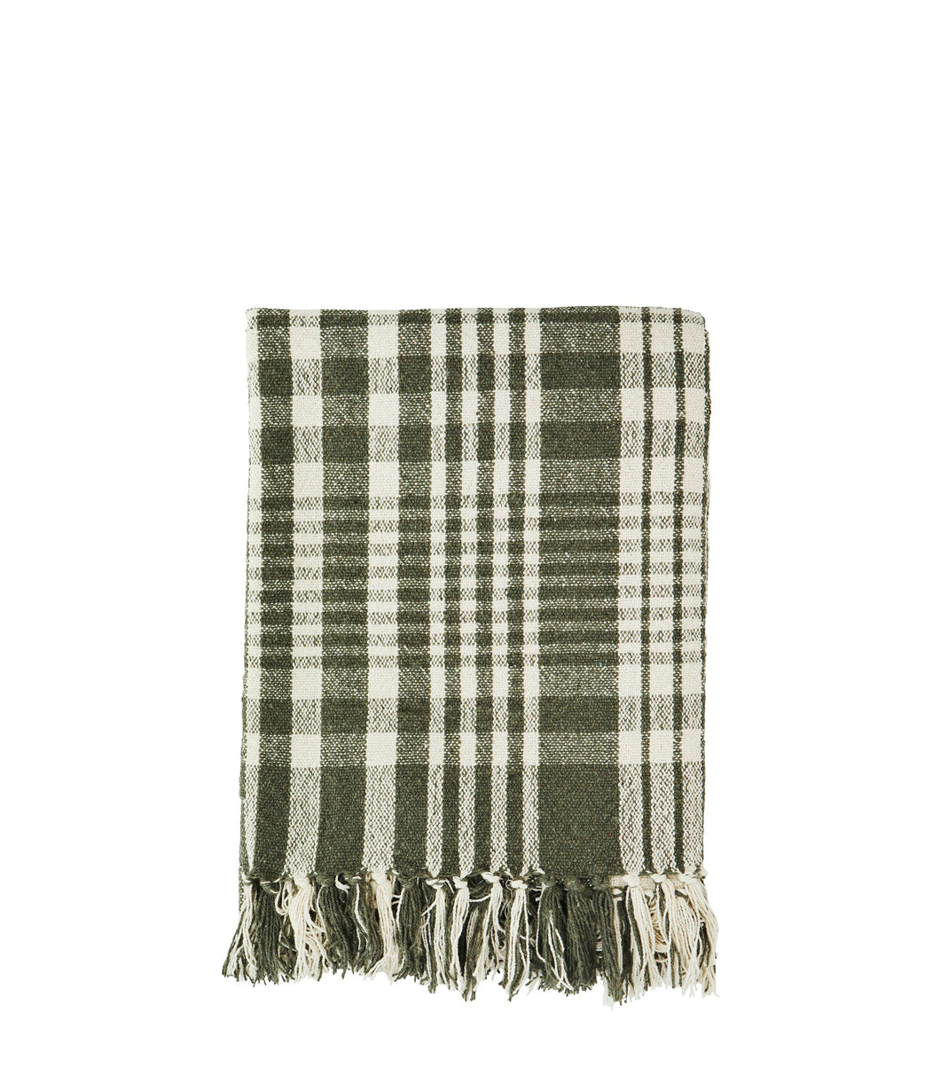 Plaid en coton recyclé