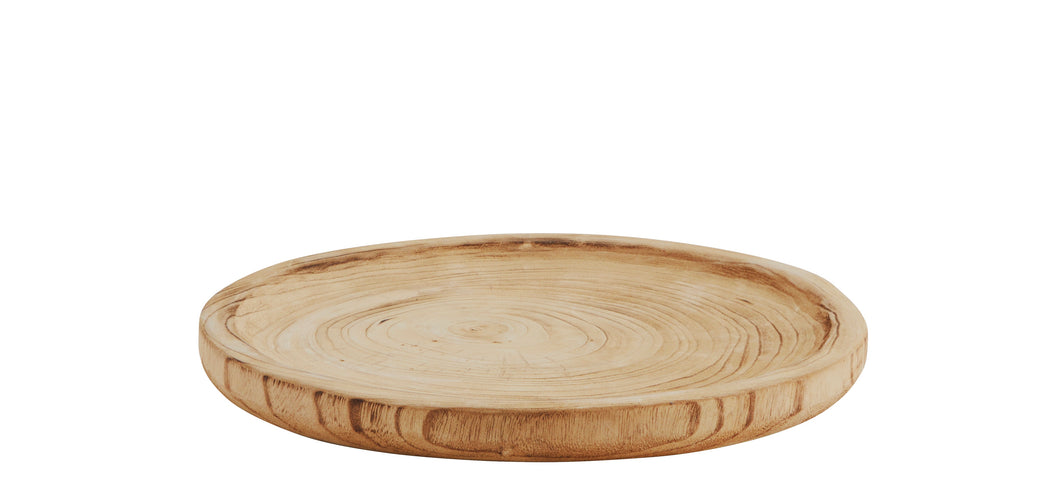 Plateau rond en bois