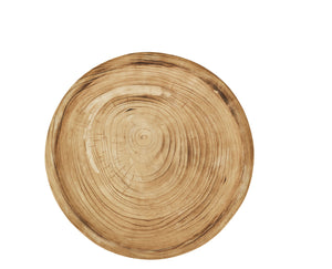 Plateau rond en bois