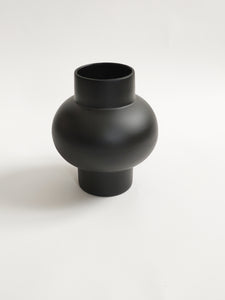 Vase Bulb céramique noir
